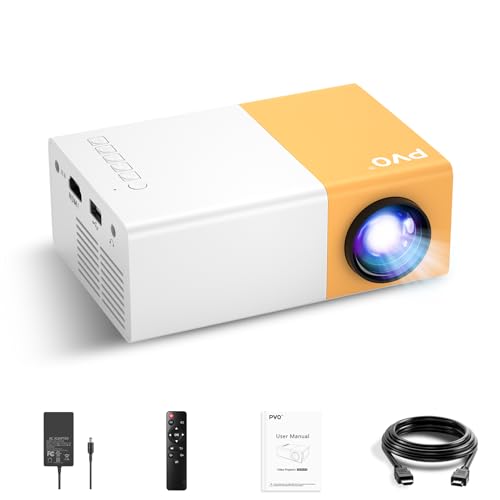 PVO Mini Beamer, Tragbarer Beamer für...