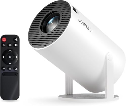 LQWELL HY300 PRO Mini Beamer, 4K 1080P...
