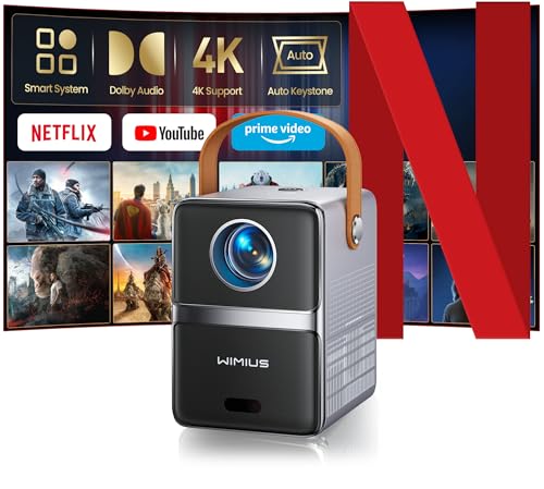Mini Beamer 4K [Netflix Official|Dolby Audio]...