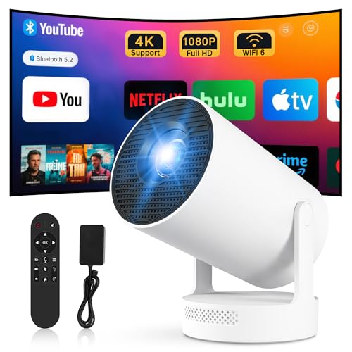 Mini Beamer Projektor 4K Tragbarer...