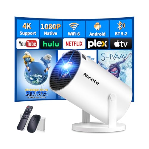 Mini Beamer 4K Projektor Full HD 1080P mit...