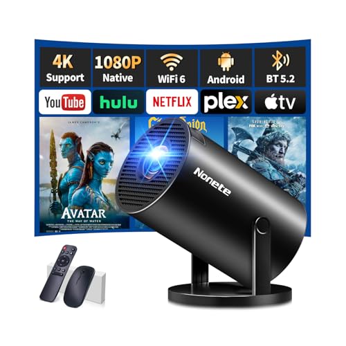 Mini Beamer 4K Projektor Full HD 1080P mit...