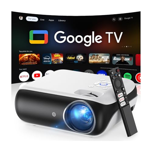 Official Google TV Smart Beamer 4k, HAPPRUN...