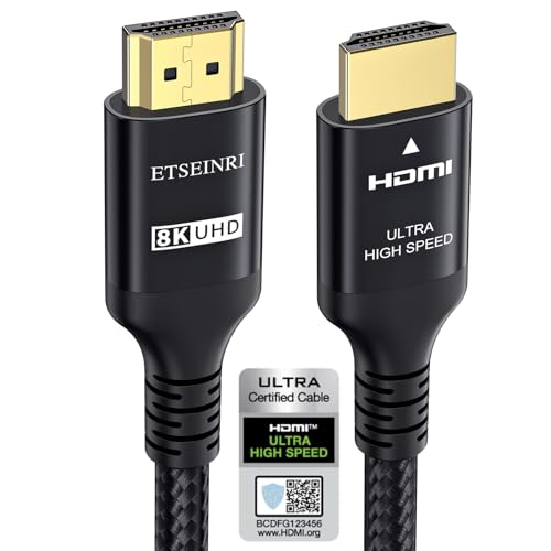 Etseinri 8K 4K HDMI 2.1 Kabel 2M,...