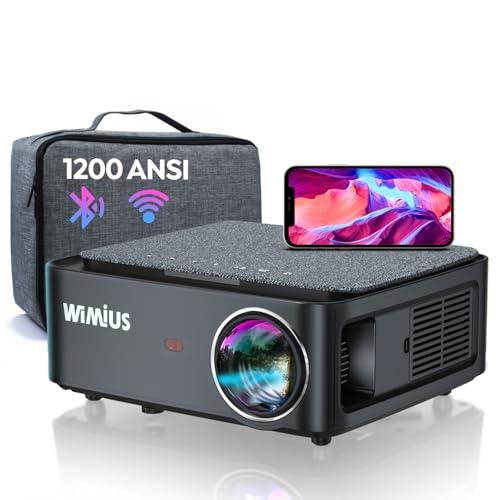 Beamer, Full HD 1080P 1200 ANSI Lumen Beamer...