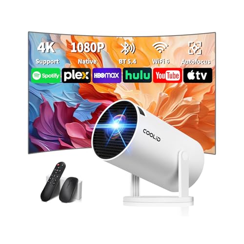 Mini Beamer 4K Full HD 1080P Mit 5G WiFi 6...