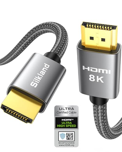Silkland 8K HDMI 2.1 Kabel 2m, Zertifiziertes...
