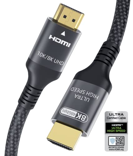 Zertifiziertes HDMI 2.1 Kabel 8K 2m, 48Gbps...