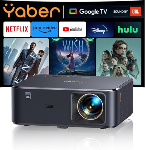 Beamer 4K mit Android TV 11.0, Sound by JBL,...
