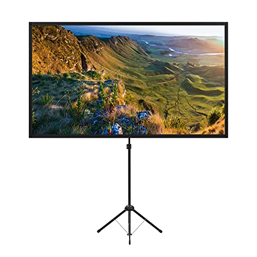 Beamer Leinwand mit Stativ, Tragbar Projektor...