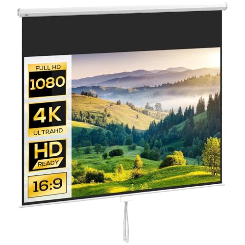 HOMCOM Beamer Leinwand 266 x 149 cm 120 Zoll...