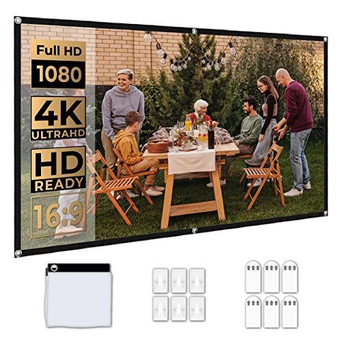 Beamer Leinwand, WEWATCH 120 Zoll 16:9 HD...