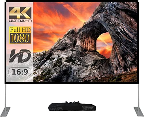 SKERELL leinwand Beamer mit Stand 100 Zoll...