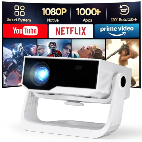 2025 Neuer Smart Beamer 4K Unterstützung,...