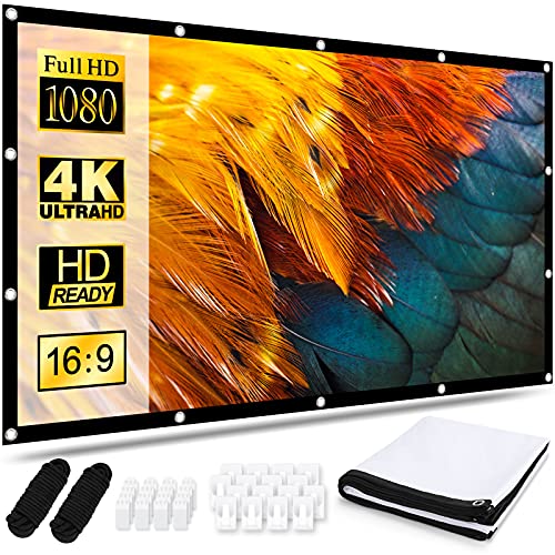 Osoeri Leinwand Beamer 120 Zoll, 16:9 HD...