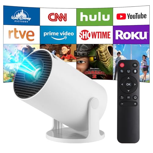 Mini Beamer, Upgrade 4K Smart Heimkino...
