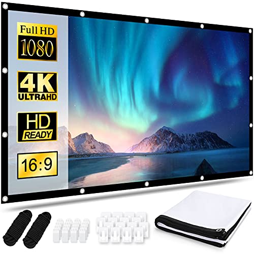 Osoeri Leinwand Beamer 100 Zoll, 16:9 HD...