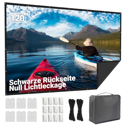 Beamer Leinwand 120 Zoll Outdoor: LEORFI...