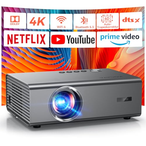 4K Smart Beamer mit integrierter Netflix-App,...