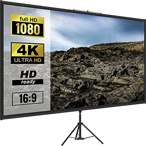 VEVOR 16:9 Beamer Leinwand Stativ 4K HD...
