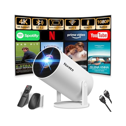 Beamer 4K Projektor Full HD 1080P【2026...