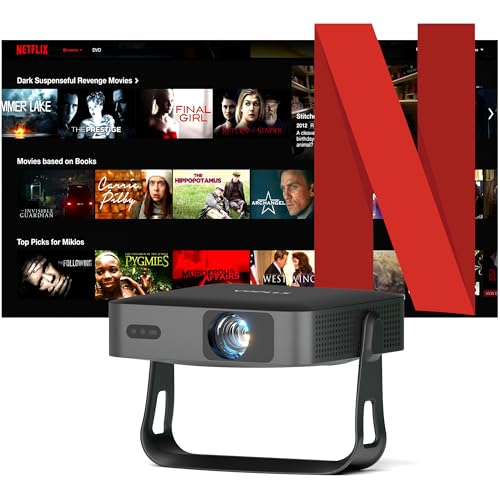 Smart Beamer Netflix Offiziell Mini Projektor...